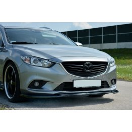 Накладка сплиттер на передний бампер на Mazda 6 GJ